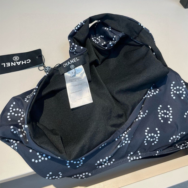Chanel, Women's Swimsuit, Black