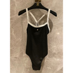 Chanel, Women's Swimsuit, Black