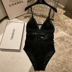 Chanel, Women's Swimsuit, Black
