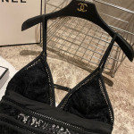 Chanel, Women's Swimsuit, Black