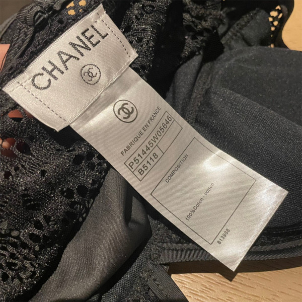 Chanel, Women's Swimsuit, Black