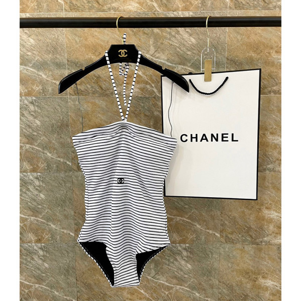 Chanel, Women's Swimsuit, White