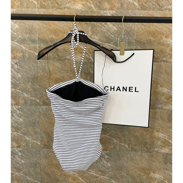 Chanel, Women's Swimsuit, White