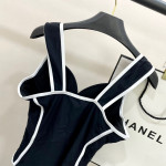 Chanel, Women's Swimsuit, Black
