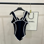 Chanel, Women's Swimsuit, Black
