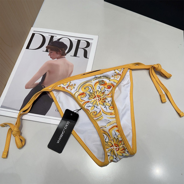 Dolce Gabbana, Women's Bikini, Yellow