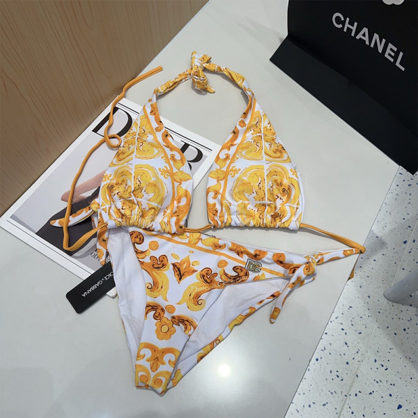 Dolce Gabbana, Women's Bikini, Yellow