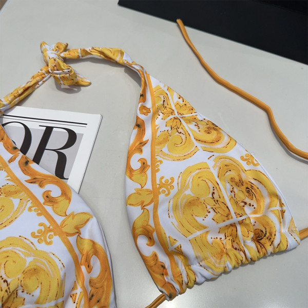 Dolce Gabbana, Women's Bikini, Yellow