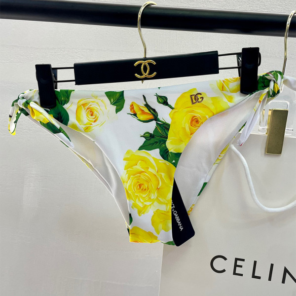 Dolce Gabbana, Women's Bikini, Yellow