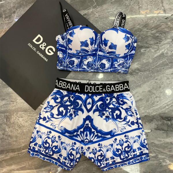 Dolce Gabbana, Women's Bikini, Blue