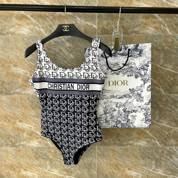 Christian Dior, Women's Swimsuit, Black