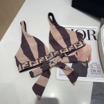 Fendi, Women's Swimsuit, Brown