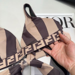 Fendi, Women's Swimsuit, Brown