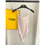 Fendi, Women's Swimsuit, Beige