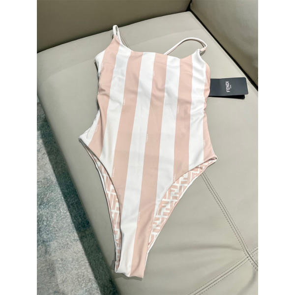 Fendi, Women's Swimsuit, Beige