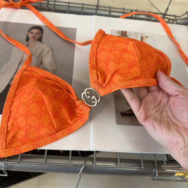 Gucci, Women's Bikini, Orange