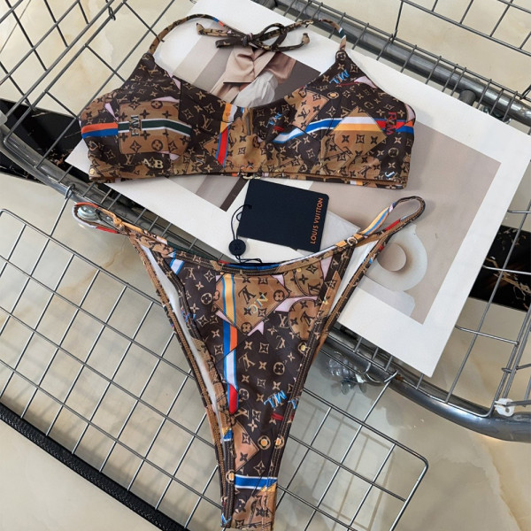 Louis Vuitton, Women's Bikini, Brown