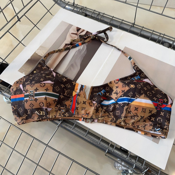 Louis Vuitton, Women's Bikini, Brown