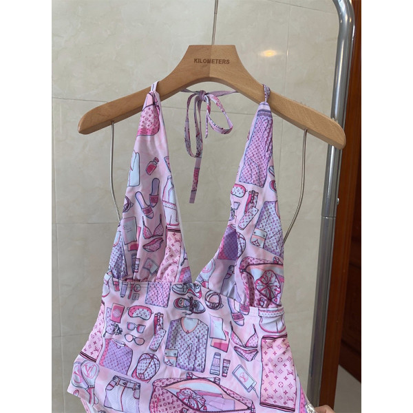 Louis Vuitton, Women's Swimsuit, Pink
