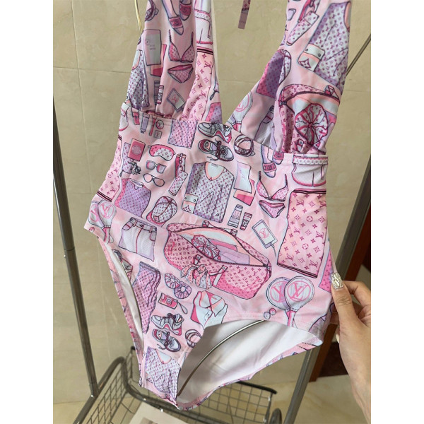 Louis Vuitton, Women's Swimsuit, Pink