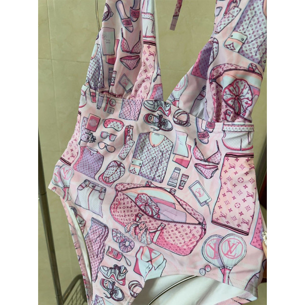 Louis Vuitton, Women's Swimsuit, Pink