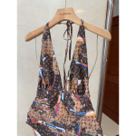 Louis Vuitton, Women's Swimsuit, Brown