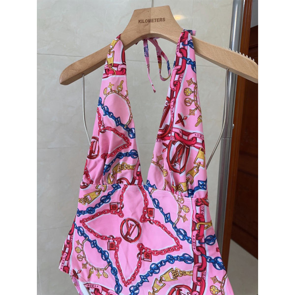 Louis Vuitton, Women's Swimsuit, Pink