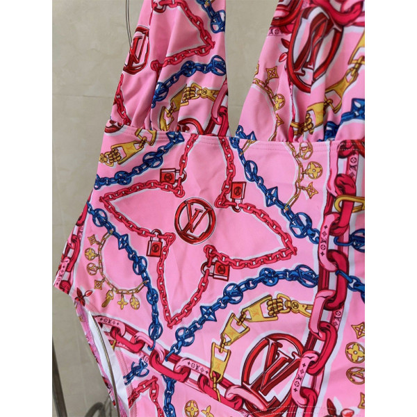 Louis Vuitton, Women's Swimsuit, Pink