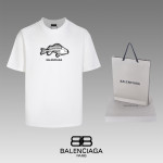 Balenciaga, Men's T-Shirt, White