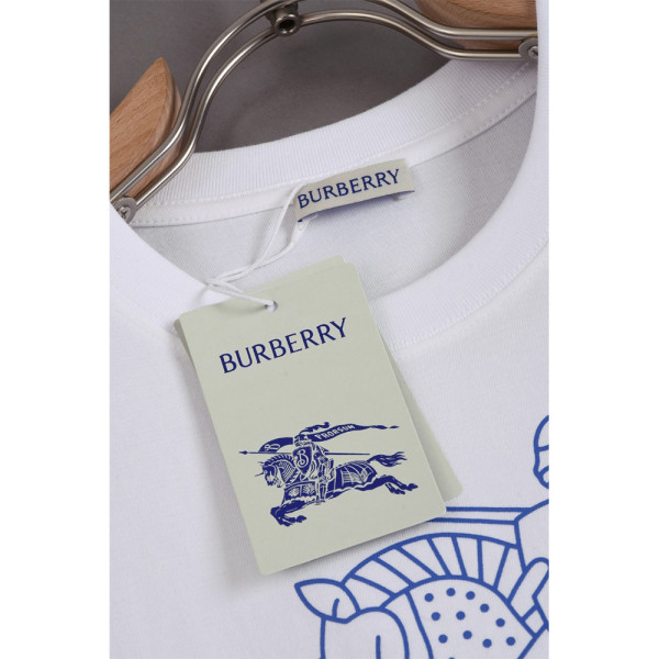 Burberry, Men's T-Shirt, White