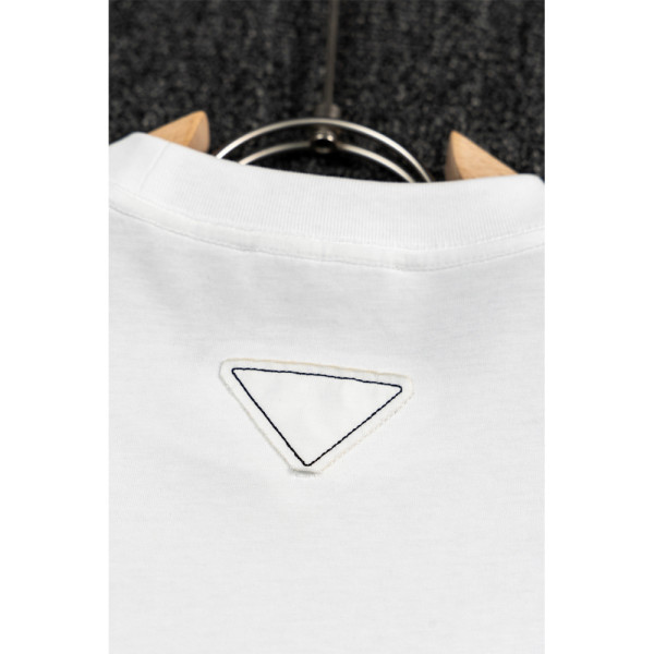Prada, Men's T-Shirt, White