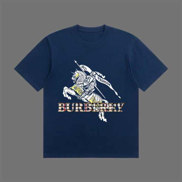 Burberry, Men's T-Shirt, Blue