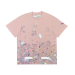 Off White, Men's T-Shirt, Pink
