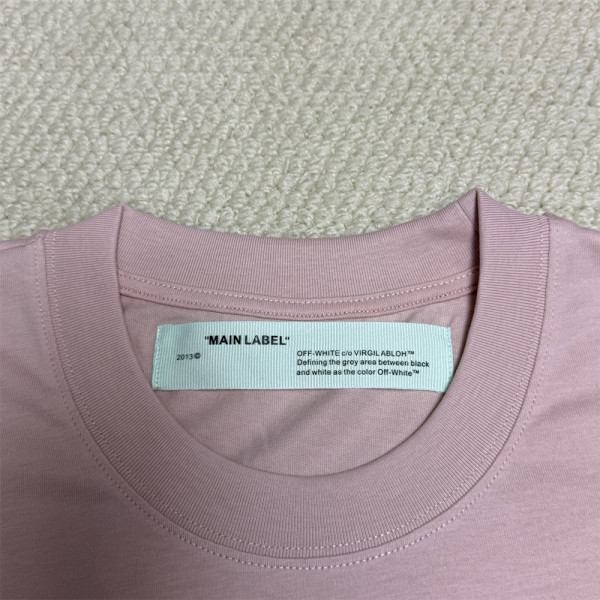 Off White, Men's T-Shirt, Pink