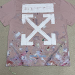 Off White, Men's T-Shirt, Pink