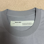 Off White, Men's T-Shirt, Blue