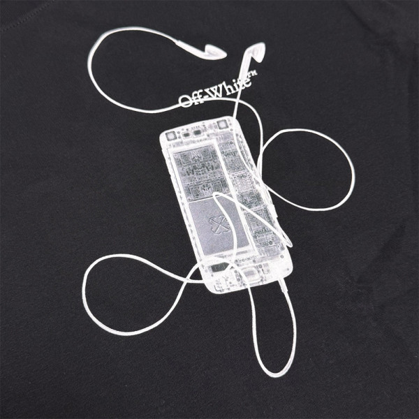Off White, Men's T-Shirt, Black