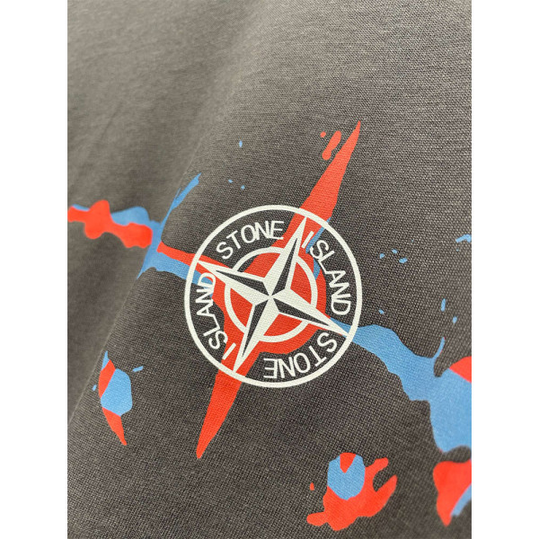 Stone Island, Men's T-Shirt, Grey