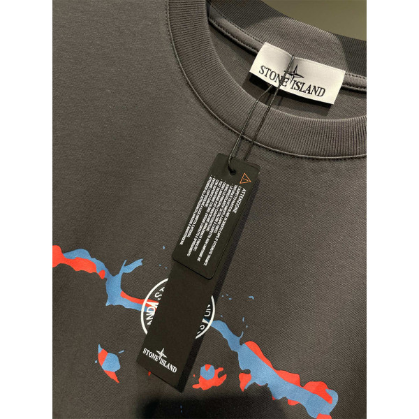 Stone Island, Men's T-Shirt, Grey