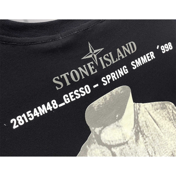 Stone Island, Men's T-Shirt, Black