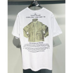 Stone Island, Men's T-Shirt, White