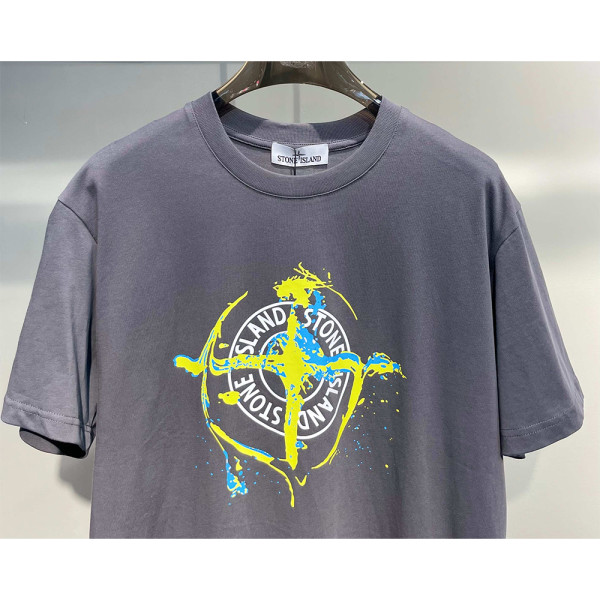 Stone Island, Men's T-Shirt, Grey