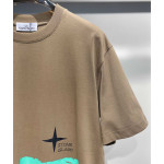 Stone Island, Men's T-Shirt, Brown