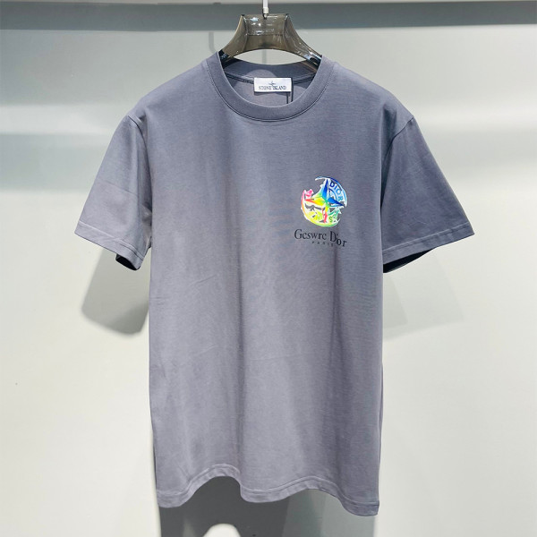 Stone Island, Men's T-Shirt, Grey