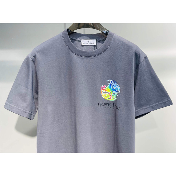 Stone Island, Men's T-Shirt, Grey
