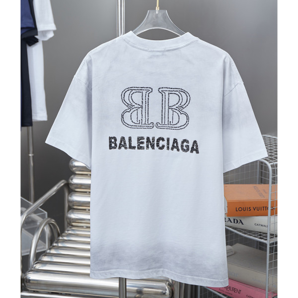 Balenciaga, Men's T-Shirt, White