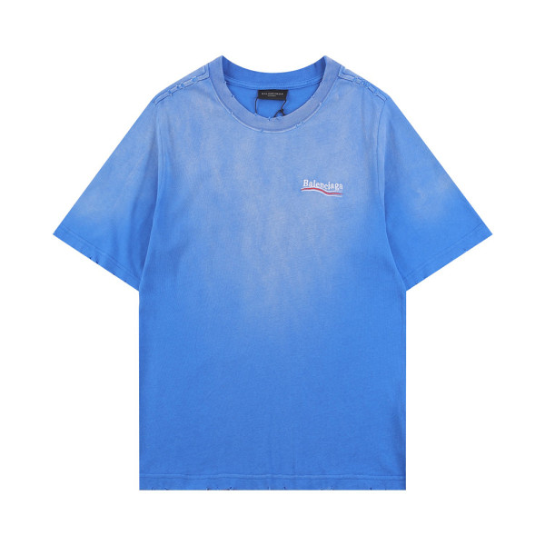 Balenciaga, Men's T-Shirt, Blue