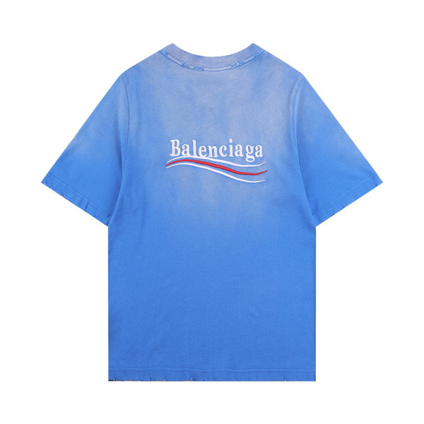 Balenciaga, Men's T-Shirt, Blue