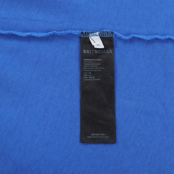 Balenciaga, Men's T-Shirt, Blue