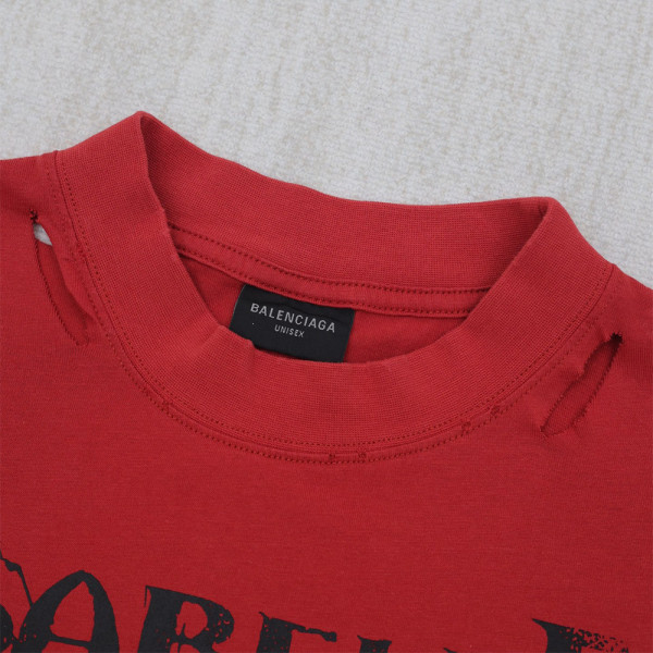 Balenciaga, Men's T-Shirt, Red